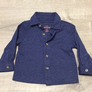 Cat & Jack blue button down shirt NWOT